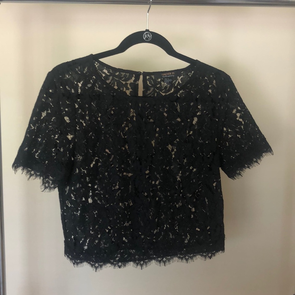 Black Lace Top